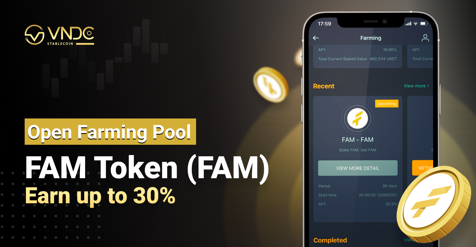 Open Farming Pool for FAM Token, Earn up to 30% APY