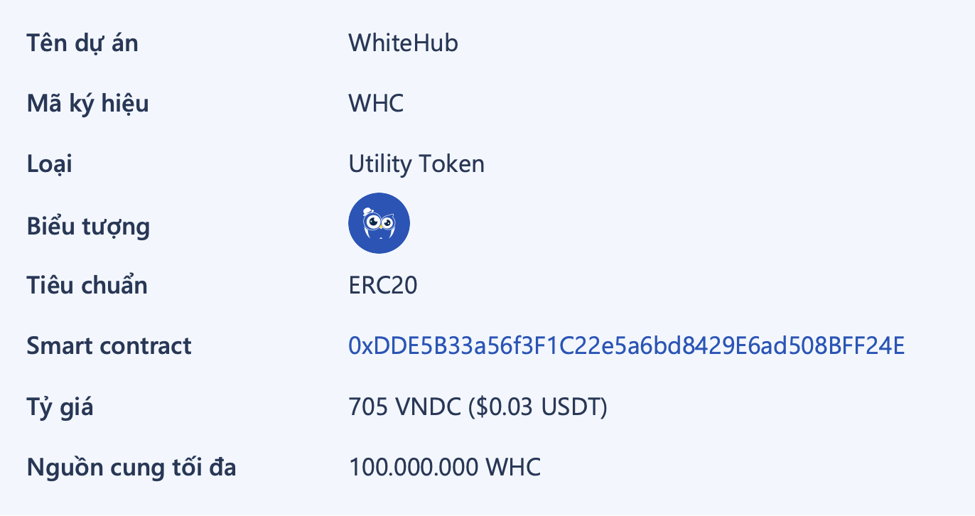 WhiteHub Token (WHC)